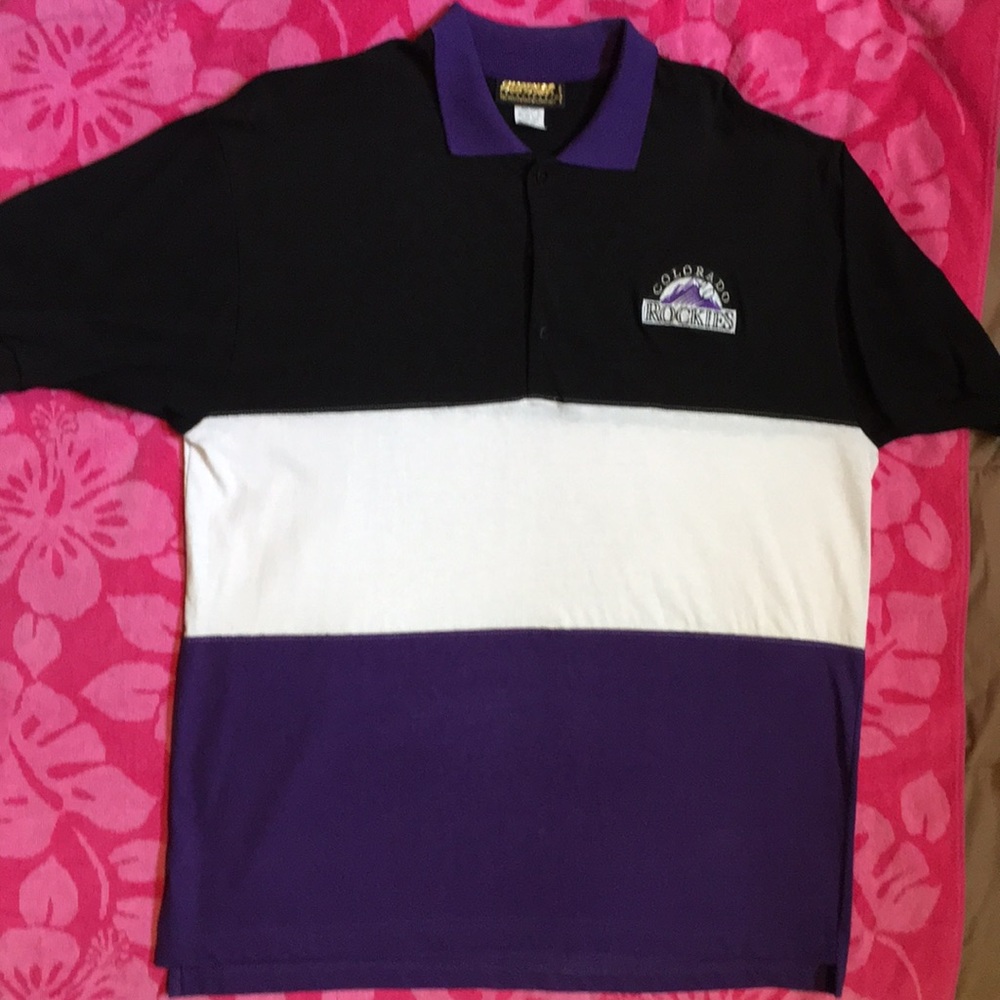 NWOT Colorado Rockies Sport Shirt EUC